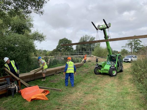 River Gipping works September 2021